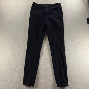J Crew Mercantile Womens Black Skinny Jeans‎ Size 29 Ankle Mid Rise Denim Cotton